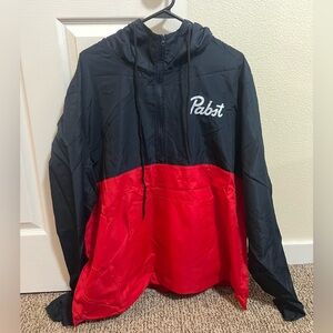 Pabst Black and Red Windbreaker